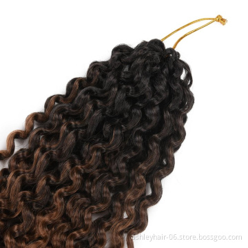 curly synthetic braiding hair synthetic crochet hair extensions water braid 18inches 80g